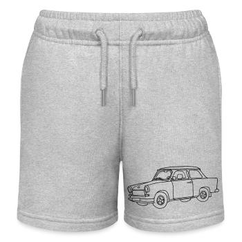 Trabi, , Kleinwagen der DDR - Kinder Organic Joggingshorts Mini Bolter von Stanley/Stella - Grau meliert - Vorne