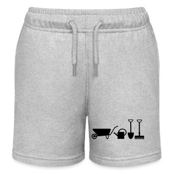 moregardeningicons - Short de jogging enfant bio Stanley/Stella - gris chiné - Devant