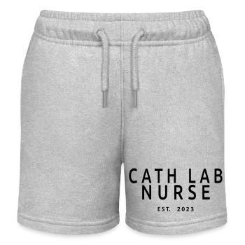 Cath Lab Nurse Est. 2023 Diplom-Krankenpflegeschüler - Kinder Organic Joggingshorts Mini Bolter von Stanley/Stella - Grau meliert - Vorne