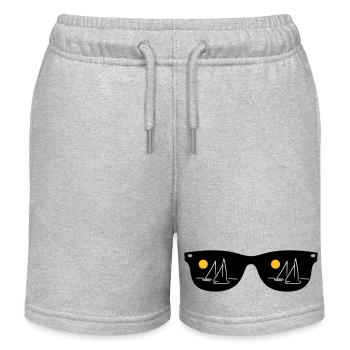 sail - Kids Organic Sweat Shorts by Stanley/Stella - heather grey - Front