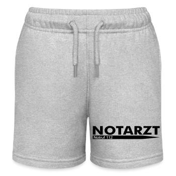 Urgence docteur appel d'urgence 112 - Short de jogging enfant bio Stanley/Stella - gris chiné - Devant