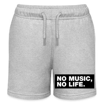 Keine Musik, kein Leben - Kinder Organic Joggingshorts Mini Bolter von Stanley/Stella - Grau meliert - Vorne