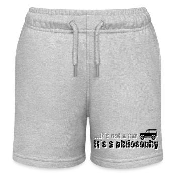 Philosophy Defender Land-Rover - Short de jogging enfant bio Stanley/Stella - gris chiné - Devant