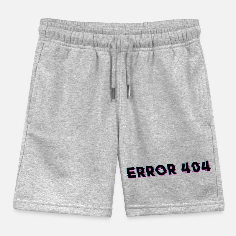 internet error 404 - Internet Error 404 Kids Organic Sweat Shorts by Stanley/Stella
