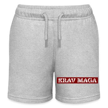 Krav Maga - Kinder Organic Joggingshorts Mini Bolter von Stanley/Stella - Grau meliert - Vorne