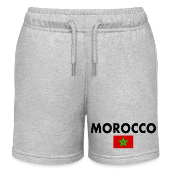 Marokko - Kinder Organic Joggingshorts Mini Bolter von Stanley/Stella - Grau meliert - Vorne