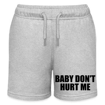 Baby dont hurt me - Kids Organic Sweat Shorts by Stanley/Stella - heather grey - Front