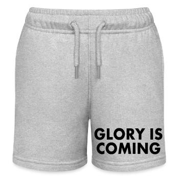 Glory is coming - Kids Organic Sweat Shorts by Stanley/Stella - heather grey - Front
