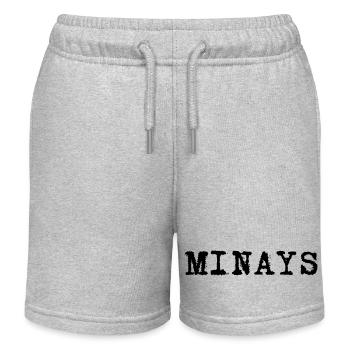 Logo Minays - Short de jogging enfant bio Stanley/Stella - gris chiné - Devant