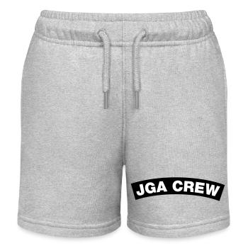 JGA Crew Element Top (JGA MC-Rocker-Kutten-Design) - Kinder Organic Joggingshorts Mini Bolter von Stanley/Stella - Grau meliert - Vorne