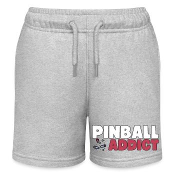 Pinball Addict Flipperrautomat Sammler Geschenk - Kinder Organic Joggingshorts Mini Bolter von Stanley/Stella - Grau meliert - Vorne