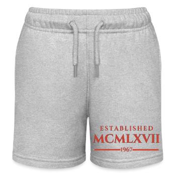 ESTABLISHED MCMLXVII 1967 - Kids Organic Sweat Shorts by Stanley/Stella - heather grey - Front