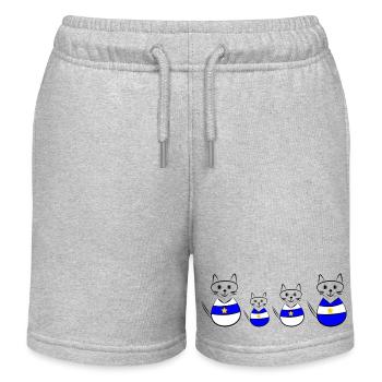 anniversaire. anniversaire décennie. humour. drôle - Short de jogging enfant bio Stanley/Stella - gris chiné - Devant