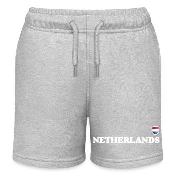 Niederlande - Kinder Organic Joggingshorts Mini Bolter von Stanley/Stella - Grau meliert - Vorne