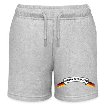 DREAM TEAM ALLEMANDE | Banderole Allemagne - Short de jogging enfant bio Stanley/Stella - gris chiné - Devant