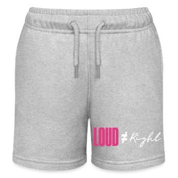 Laut ist nicht gleich Recht - Kinder Organic Joggingshorts Mini Bolter von Stanley/Stella - Grau meliert - Vorne