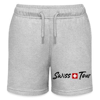 Vacances Swiss Tour Switzerland - Short de jogging enfant bio Stanley/Stella - gris chiné - Devant