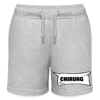 Geschenk für Chirurg - Kinder Organic Joggingshorts Mini Bolter von Stanley/Stella - Grau meliert - Vorne