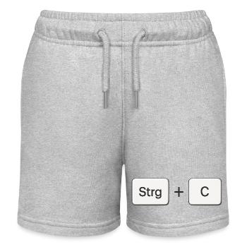 Tastenkombiination Kopieren Strg + C - Kinder Organic Joggingshorts Mini Bolter von Stanley/Stella - Grau meliert - Vorne