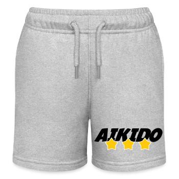Aikido – Kampfsport – Aikido - Kinder Organic Joggingshorts Mini Bolter von Stanley/Stella - Grau meliert - Vorne