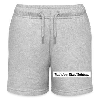 Stadtbild Aussage Merz Demokratie Vielfalt - Kinder Organic Joggingshorts Mini Bolter von Stanley/Stella - Grau meliert - Vorne