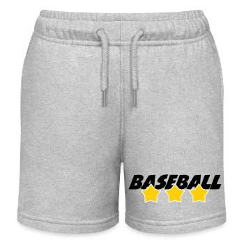 Baseball – Sport - Kinder Organic Joggingshorts Mini Bolter von Stanley/Stella - Grau meliert - Vorne