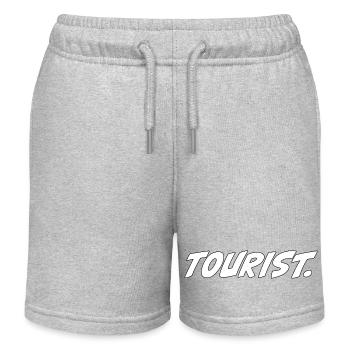 Touriste ! – Drôle de dicton de voyage - Short de jogging enfant bio Stanley/Stella - gris chiné - Devant