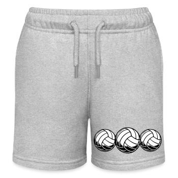 Volleyball Ball Team - Kinder Organic Joggingshorts Mini Bolter von Stanley/Stella - Grau meliert - Vorne