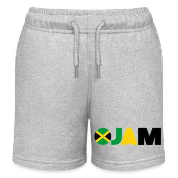 Jamaïque - Short de jogging enfant bio Stanley/Stella - gris chiné - Devant