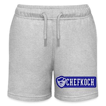 Chef Chef's Hat - Kids Organic Sweat Shorts by Stanley/Stella - heather grey - Front