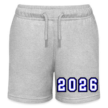 2026 year - Kids Organic Sweat Shorts by Stanley/Stella - heather grey - Front