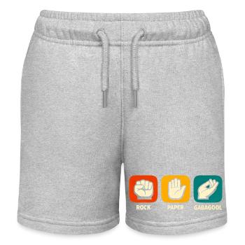 Rock Paper Gabagool Lustiges italienisches Essen G - Kinder Organic Joggingshorts Mini Bolter von Stanley/Stella - Grau meliert - Vorne