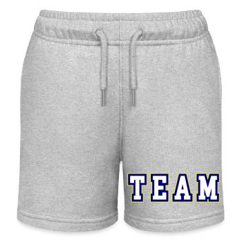 Team Schriftzug - Kinder Organic Joggingshorts Mini Bolter von Stanley/Stella - Grau meliert - Vorne