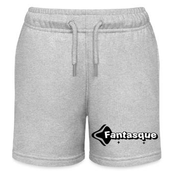 Fantasque Noir et Blanc - Short de jogging enfant bio Stanley/Stella - gris chiné - Devant