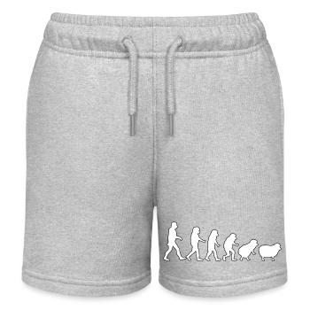 Evolution zum Schaf: Herdendenkweise - Kinder Organic Joggingshorts Mini Bolter von Stanley/Stella - Grau meliert - Vorne