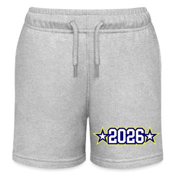 2026 year - Kids Organic Sweat Shorts by Stanley/Stella - heather grey - Front