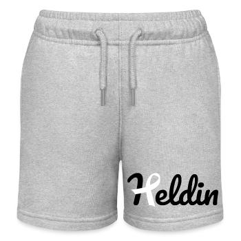 Heldin Krebs - Kinder Organic Joggingshorts Mini Bolter von Stanley/Stella - Grau meliert - Vorne