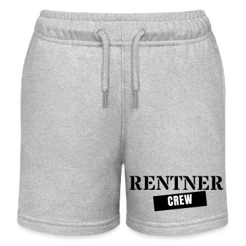 Rentner Crew - Rente Ruhestand Geschenk Team - Kinder Organic Joggingshorts Mini Bolter von Stanley/Stella - Grau meliert - Vorne