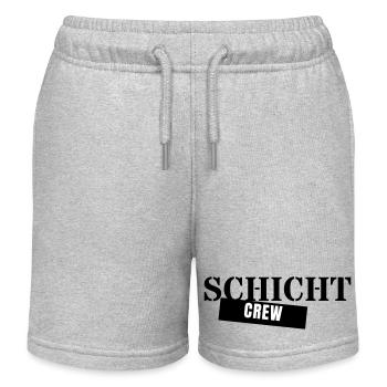 Shift Crew - Shift Work Colleagues Night Shift - Kids Organic Sweat Shorts by Stanley/Stella - heather grey - Front