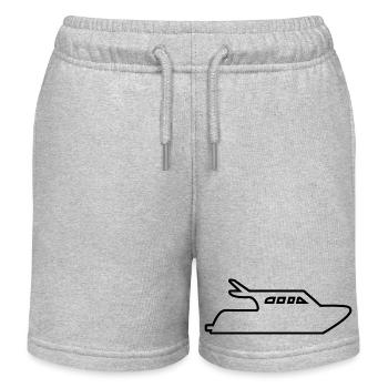 Canot automobile - Short de jogging enfant bio Stanley/Stella - gris chiné - Devant