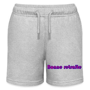RETRAITE. RETRAITE. RETRAITEE. RETRAITE - Short de jogging enfant bio Stanley/Stella - gris chiné - Devant
