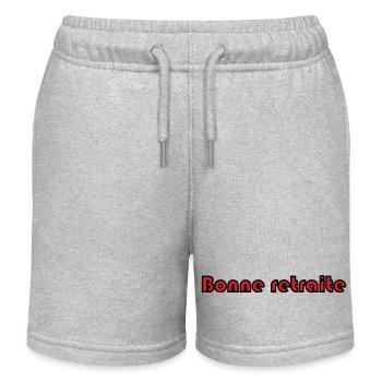 RETRAITE. RETRAITE. RETRAITEE. RETRAITE - Short de jogging enfant bio Stanley/Stella - gris chiné - Devant