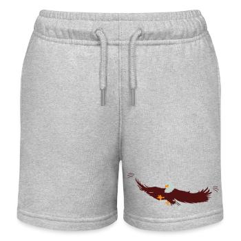 Eagle | Adler > Vectorgraphic - Kinder Organic Joggingshorts Mini Bolter von Stanley/Stella - Grau meliert - Vorne