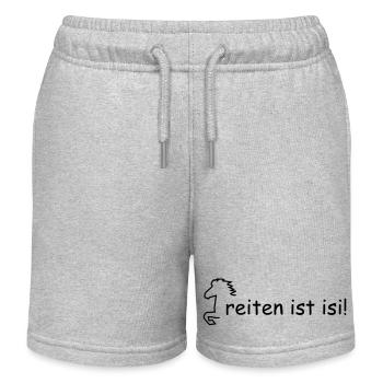 Hanovre - Short de jogging enfant bio Stanley/Stella - gris chiné - Devant