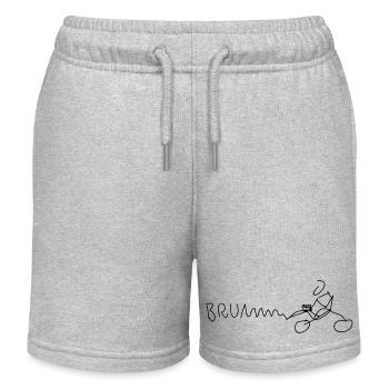 motorrad - Kinder Organic Joggingshorts Mini Bolter von Stanley/Stella - Grau meliert - Vorne