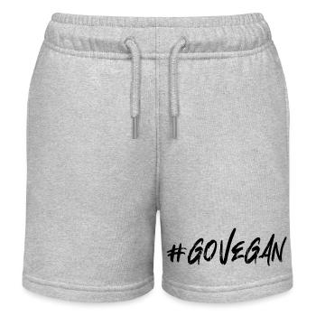 Go vegan - Kids Organic Sweat Shorts by Stanley/Stella - heather grey - Front