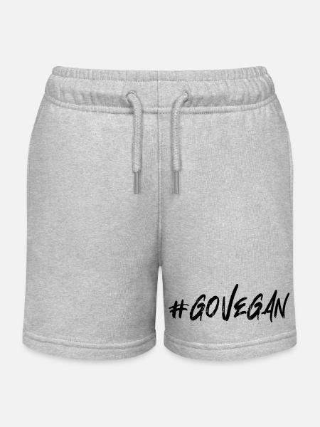 Go Vegan - Kinder Organic Joggingshorts Mini Bolter von Stanley/Stella - Grau meliert