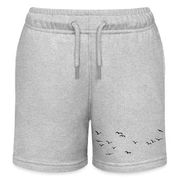 Oiseaux Oiseaux Oiseaux - Short de jogging enfant bio Stanley/Stella - gris chiné - Devant