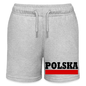 Polska - Short de jogging enfant bio Stanley/Stella - gris chiné - Devant