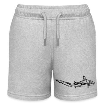 Élégant requin vintage d’eau profonde - Short de jogging enfant bio Stanley/Stella - gris chiné - Devant